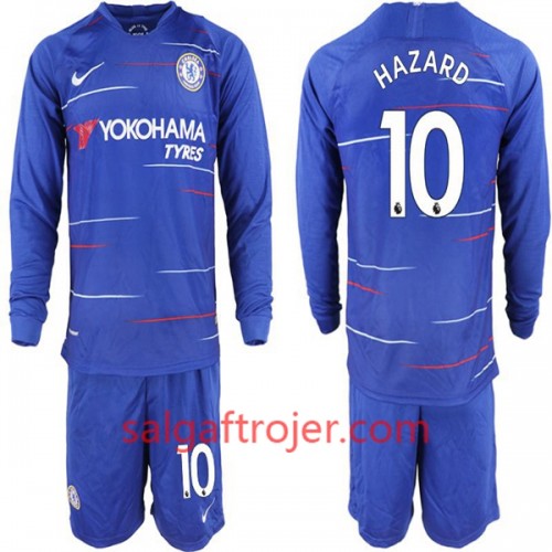 Chelsea Fodboldtrøjer Hazard 10 Børn Hjemmebanesæt 2018/19 Langærmet Chelsea Fodboldtrøjer Hazard 10 Børn Hjemmebanesæt 2018/19 Langærmet